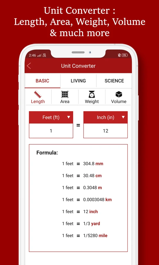 Daily Tools : Unit Converter screenshot